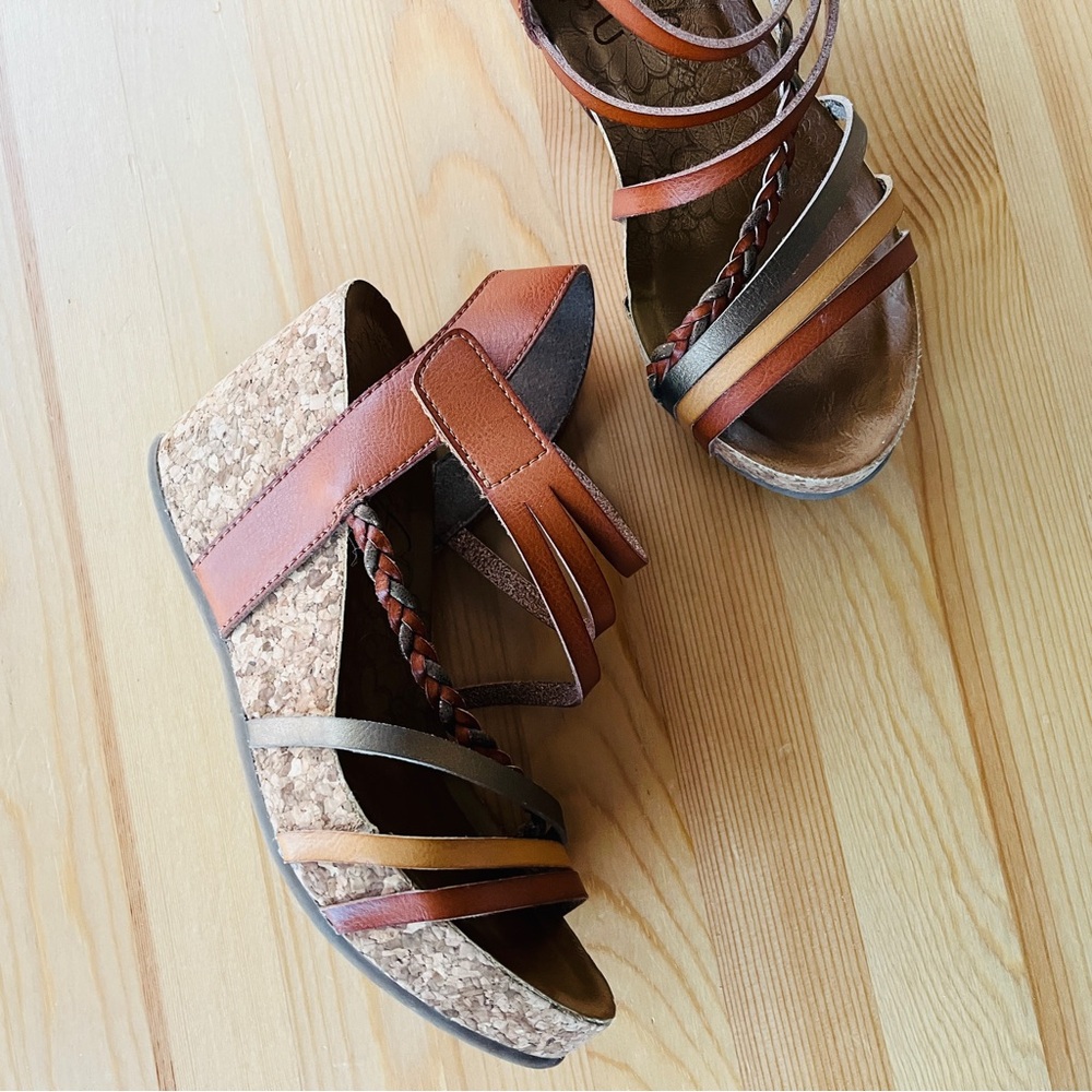 Blowfish Malibu Heidi Wood platform sandals
